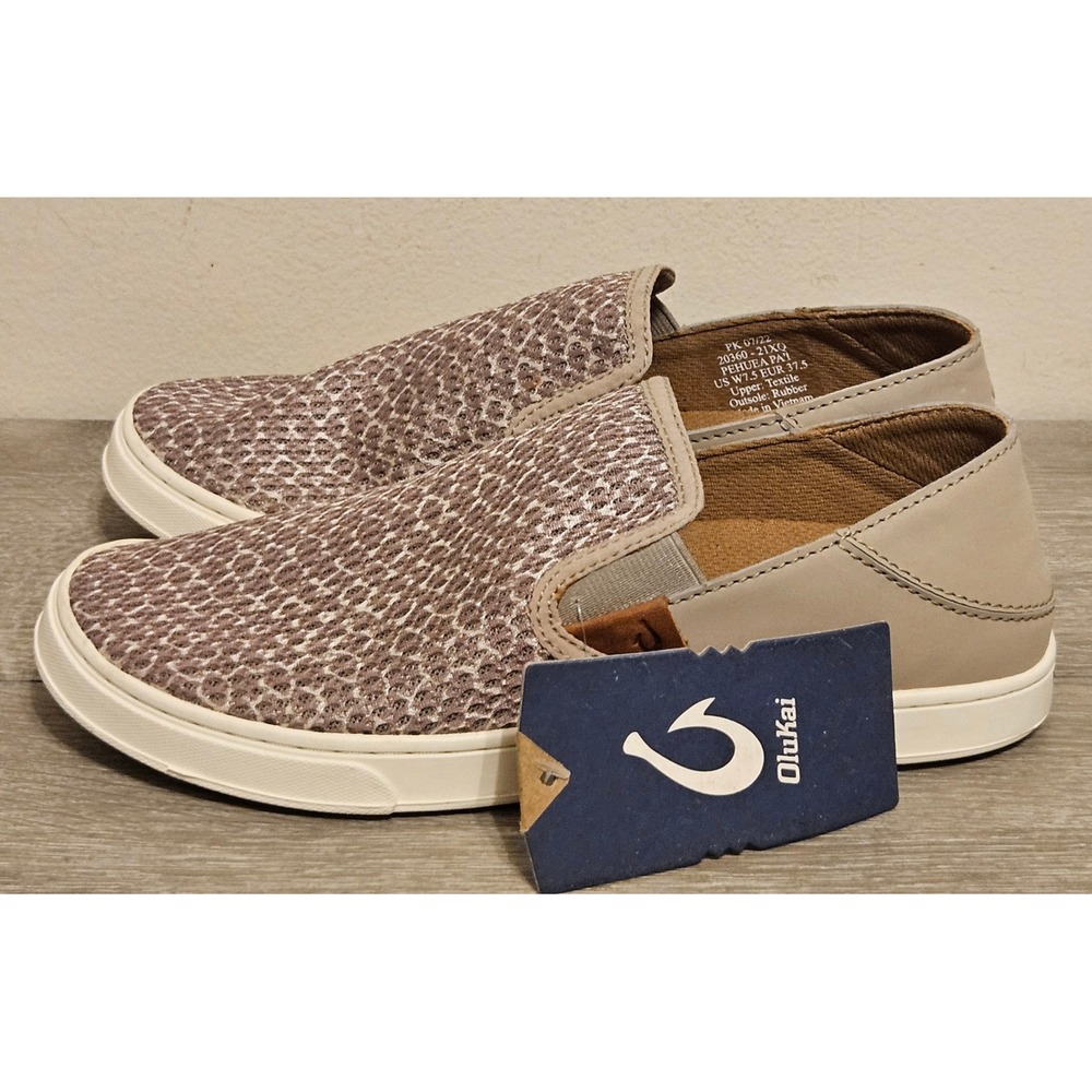 OluKai Pehuea Pa'i Women 7.5 Silt Mo'o Slip On Sneakers 20360-21XQ NEW